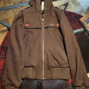 Ladies wool bomber jacket